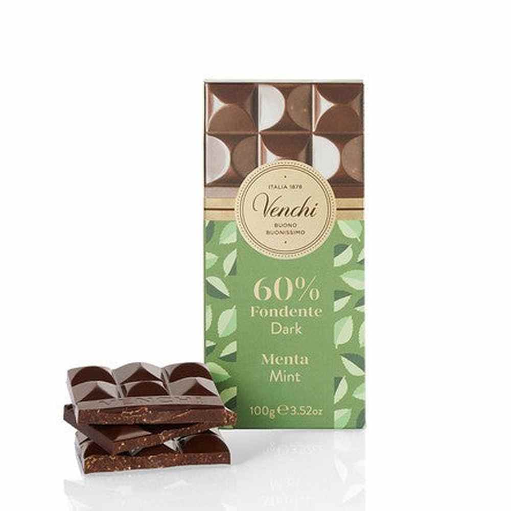 Venchi Tavoletta Astucciata Cioccolato Fondente e Menta 100g