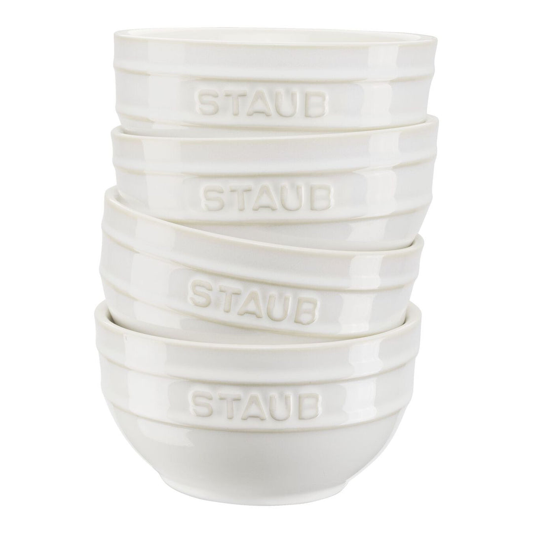Staub ceramique - Set di Ciotole 4pz Avorio 14cm