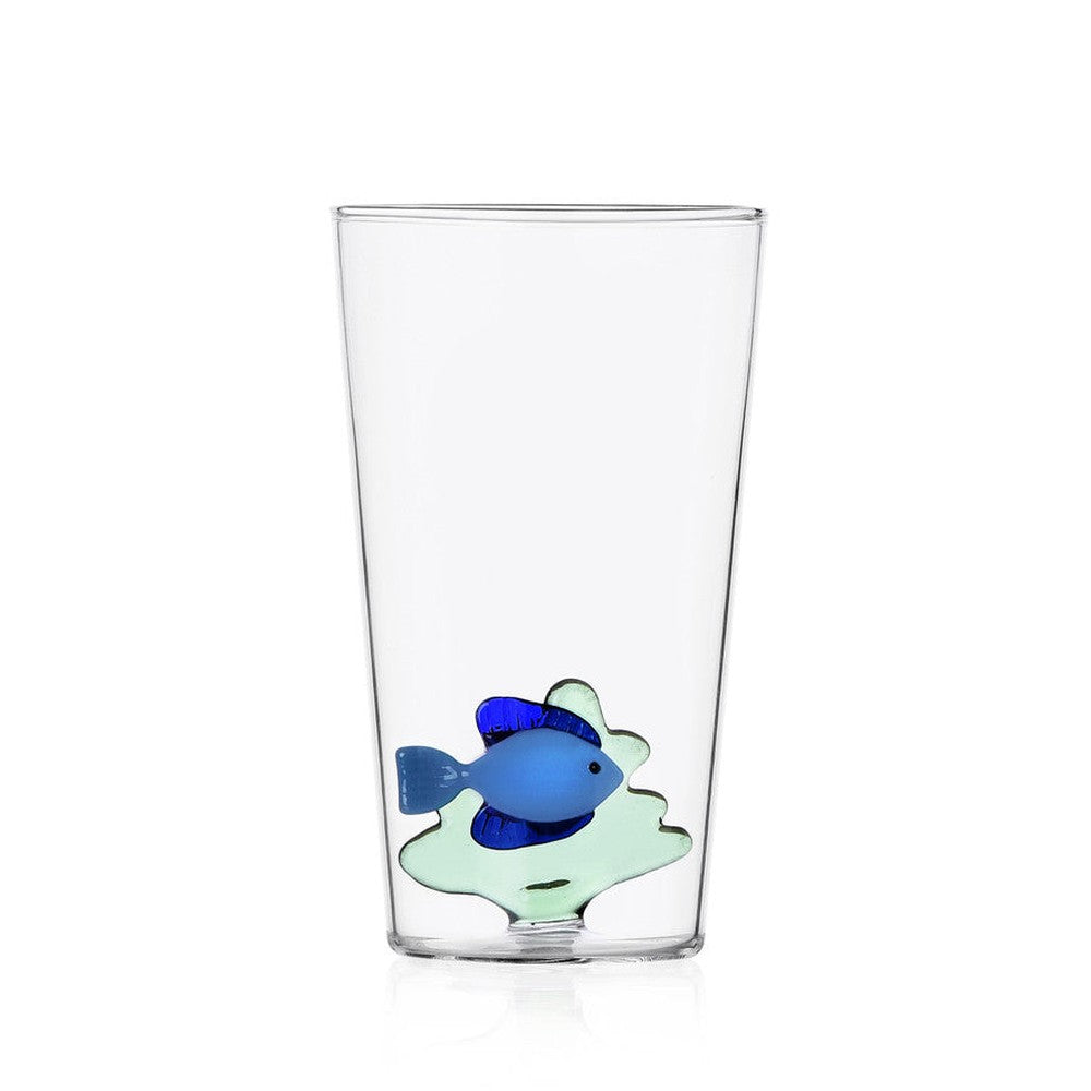 Ichendorf - Bicchiere da Drink Pesce Blu con Alga Verde
