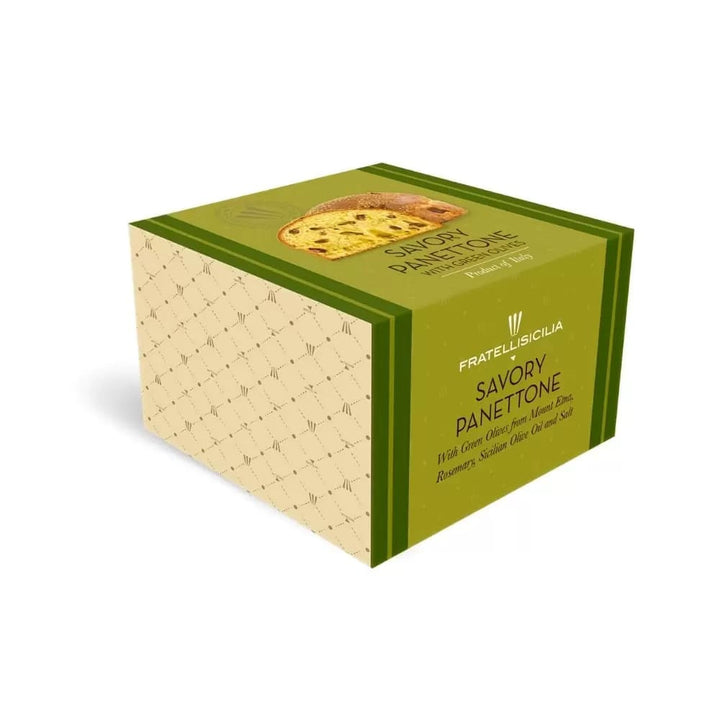 Fratelli Sicilia | Panettone Salato Olive Verdi e Rosmarino | Natale 2023