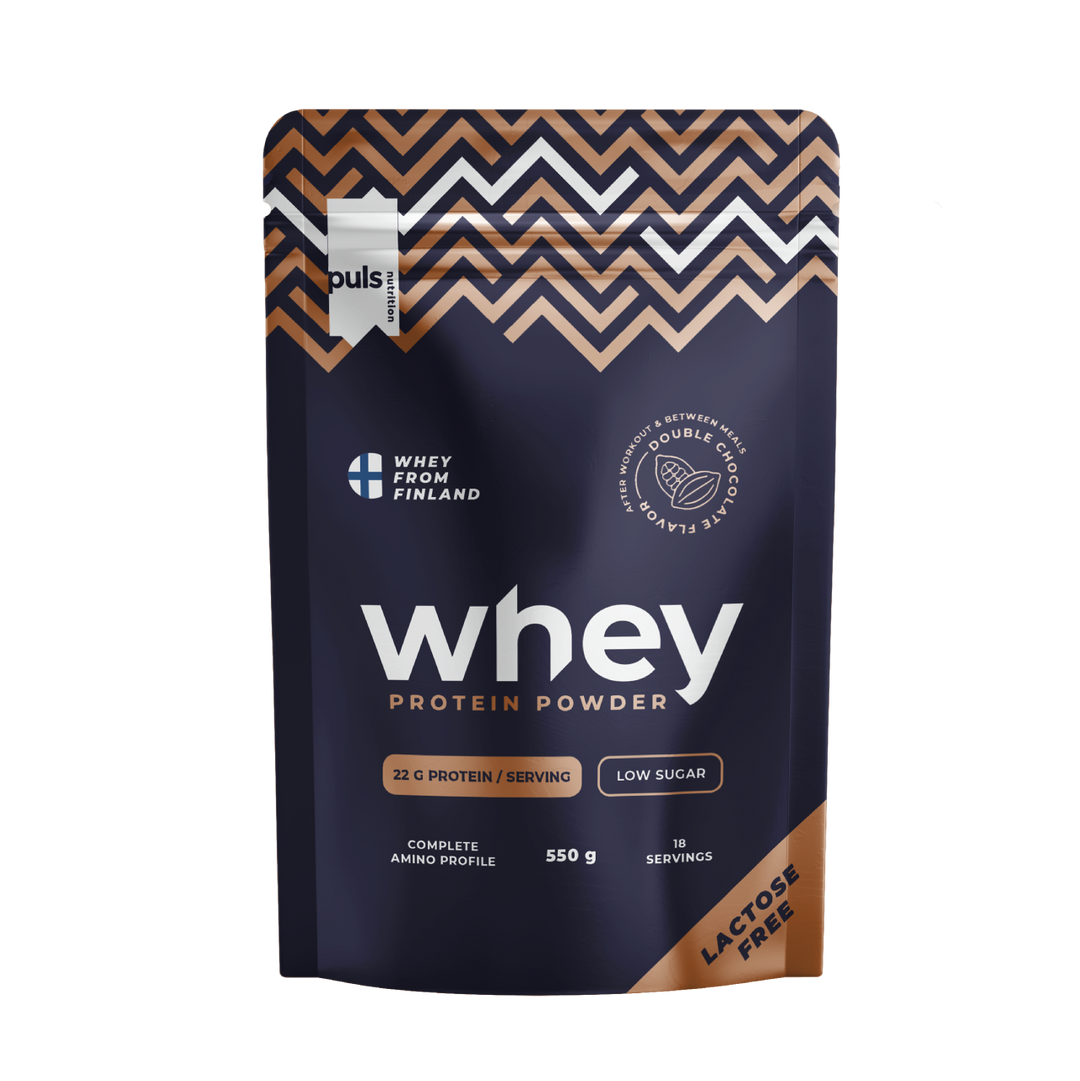 Puls Nutrition - Proteine Whey Doppio Cioccolato Senza Lattosio 550g
