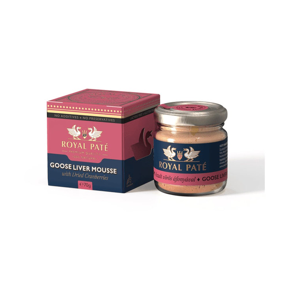 Royal Patè - Mousse di Foie Gras ai Mirtilli Rossi 70g