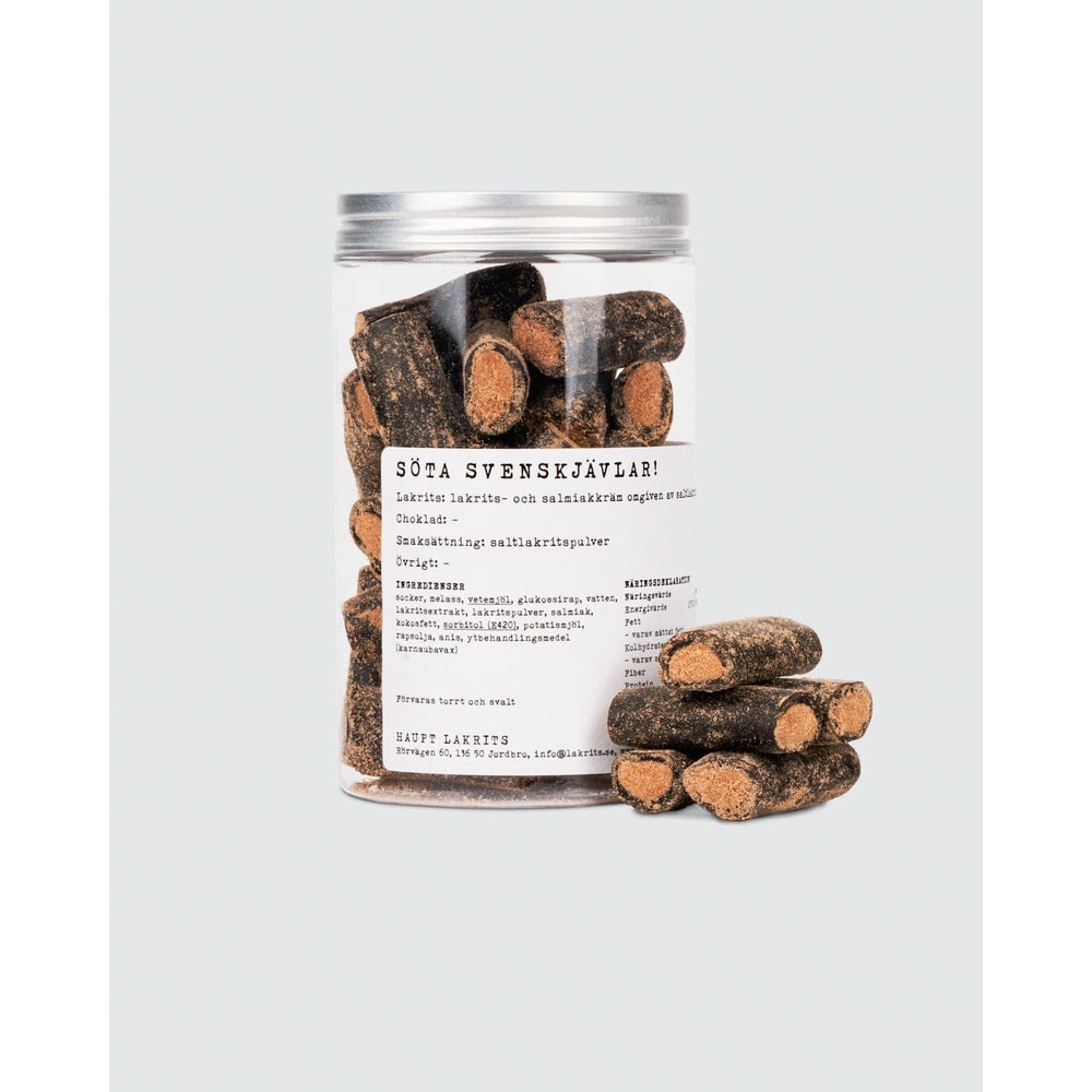 Haupt Lakrits - Liquirizie Ripiene alla Liquirizia Salmiak con Polvere Salmiak
