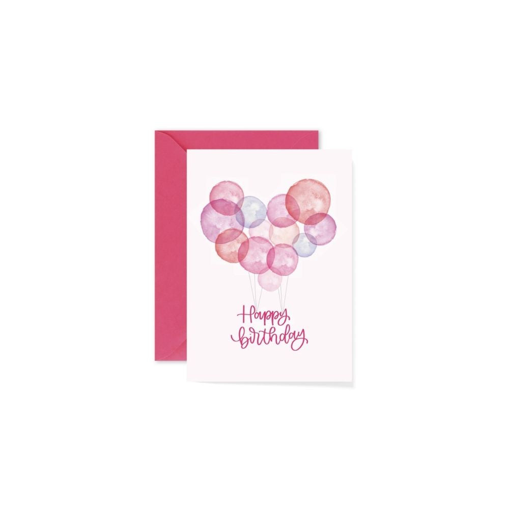 Very Wonder - Biglietto d'Auguri Palloncini di Compleanno