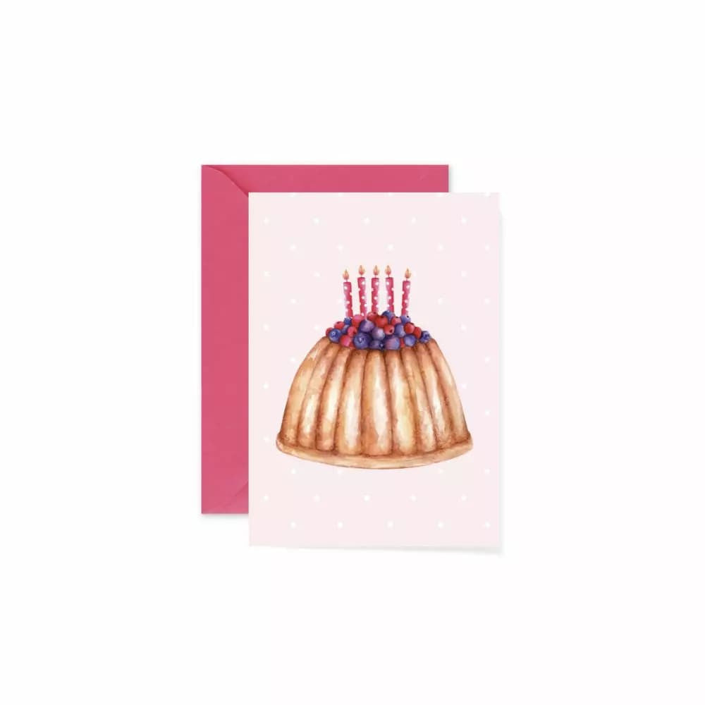 Very Wonder - Biglietto d'Auguri Torta di Compleanno