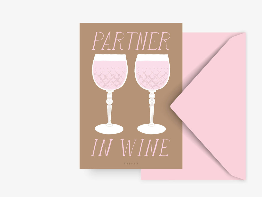Typealive - Cartolina "Partner in Wine"