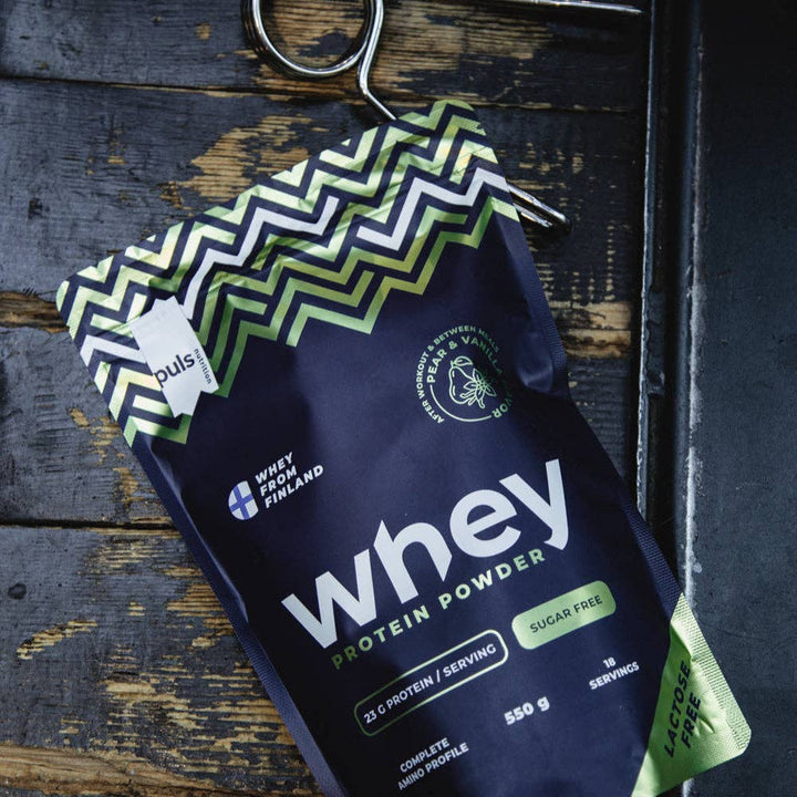 Puls Nutrition - Proteine Whey Pera & Vaniglia Senza Lattosio 550g