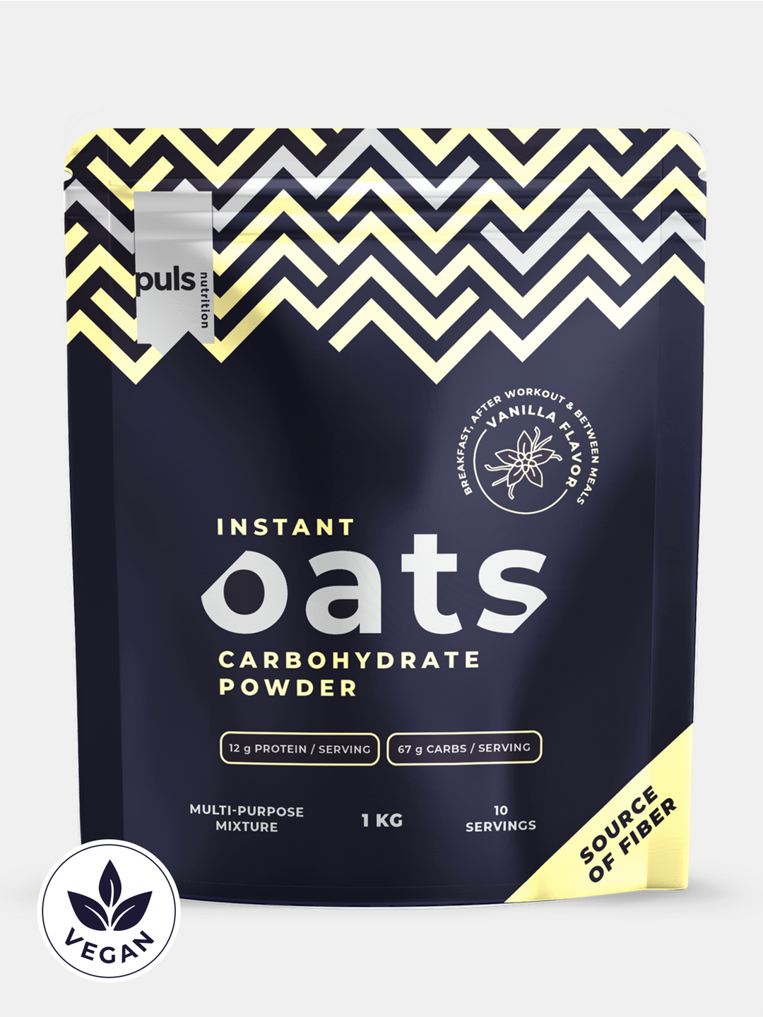Puls Nutrition - Avena Istantanea in Polvere alla Vaniglia 1Kg