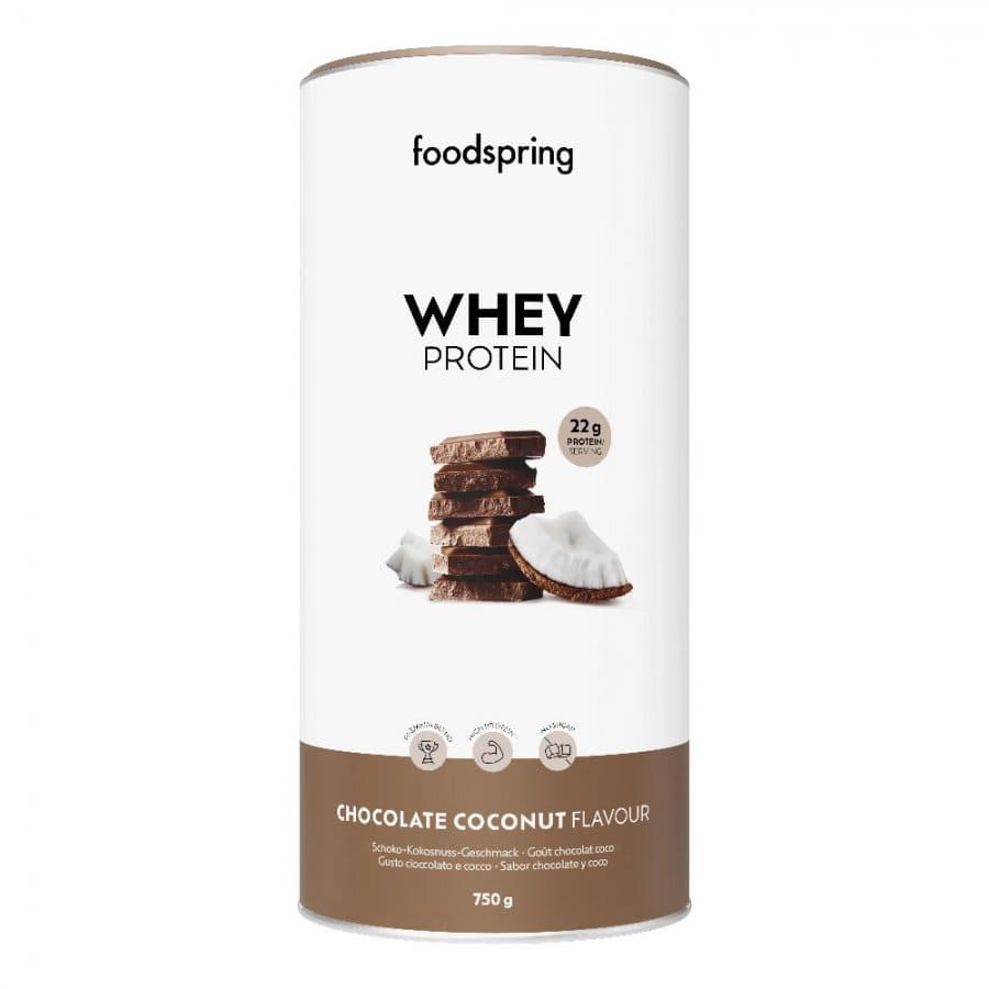 Foodspring - Proteine Whey al Cioccolato e al Cocco