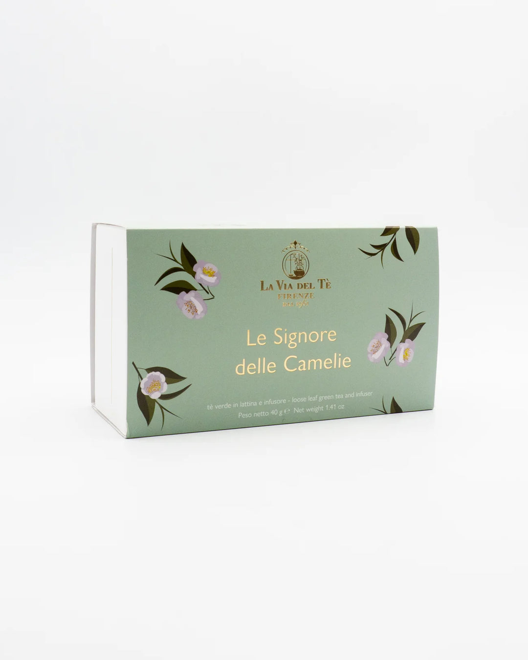 La Via del tè - Confezione Regalo Camelie Tè Verde in Lattina e Infusore 40g
