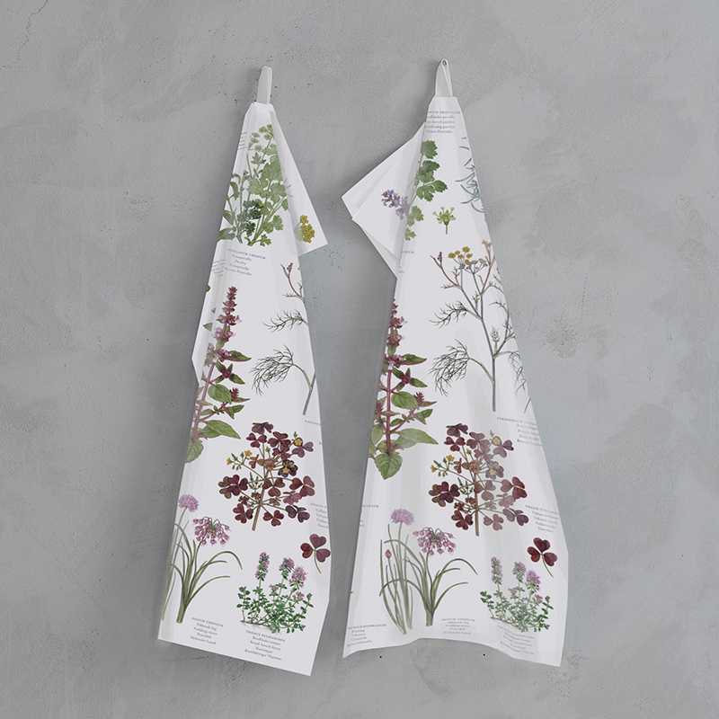 Koustrupco - Strofinaccio Erbe in Cotone 100% Organico