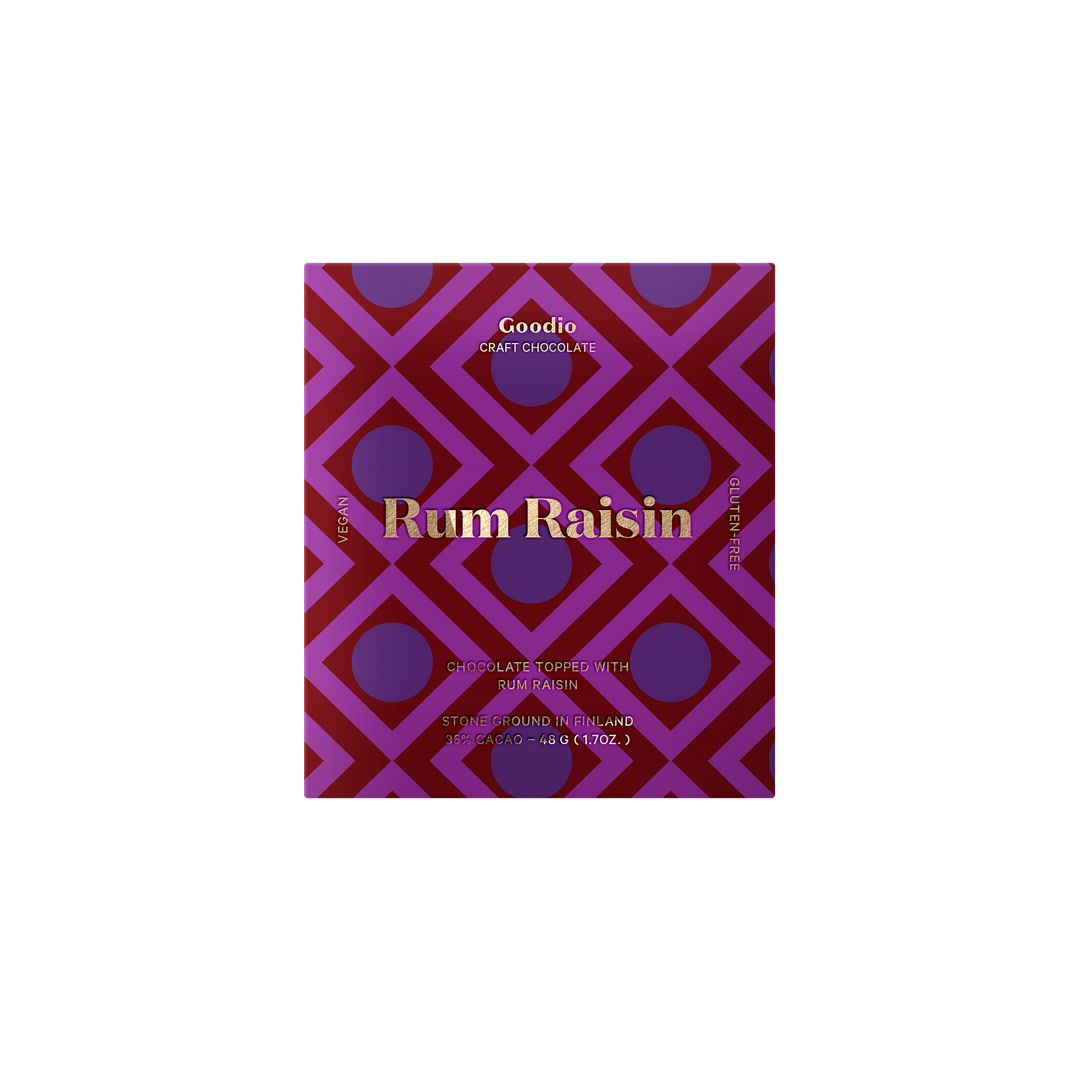 Goodio Chocolate - Cioccolato al Rum e Uvetta 35%