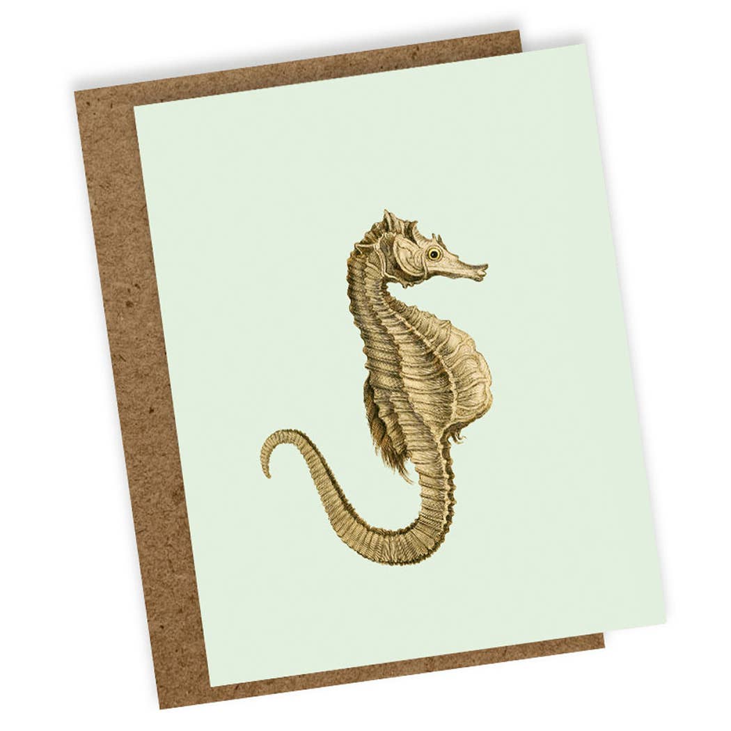 30x40 - Mini Biglietto d'Auguri Cavalluccio Marino