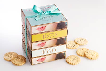 La Sablesienne - Biscotti Sablé con Gocce di Lampone 100g