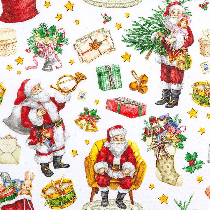 Home Fashion - Tovaglioli Natalizi in Carta "Babbo Natale"