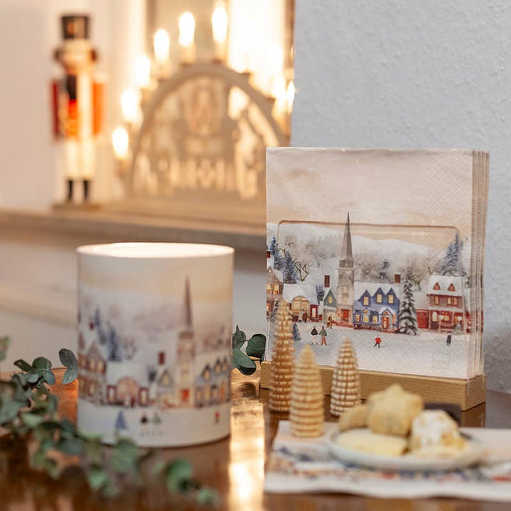 Home Fashion - Tovaglioli Natalizi in Carta "Paesaggi di Natale"