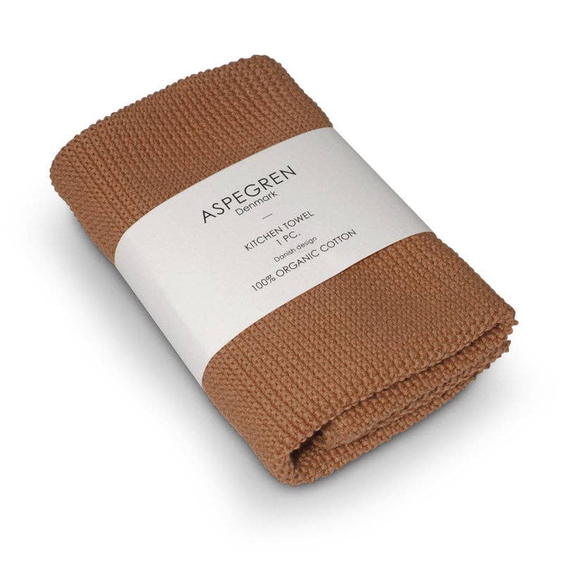 Aspegren Denmark - Canovaccio Lavorato A Mglia Color Cafe Creme 40x50 cm