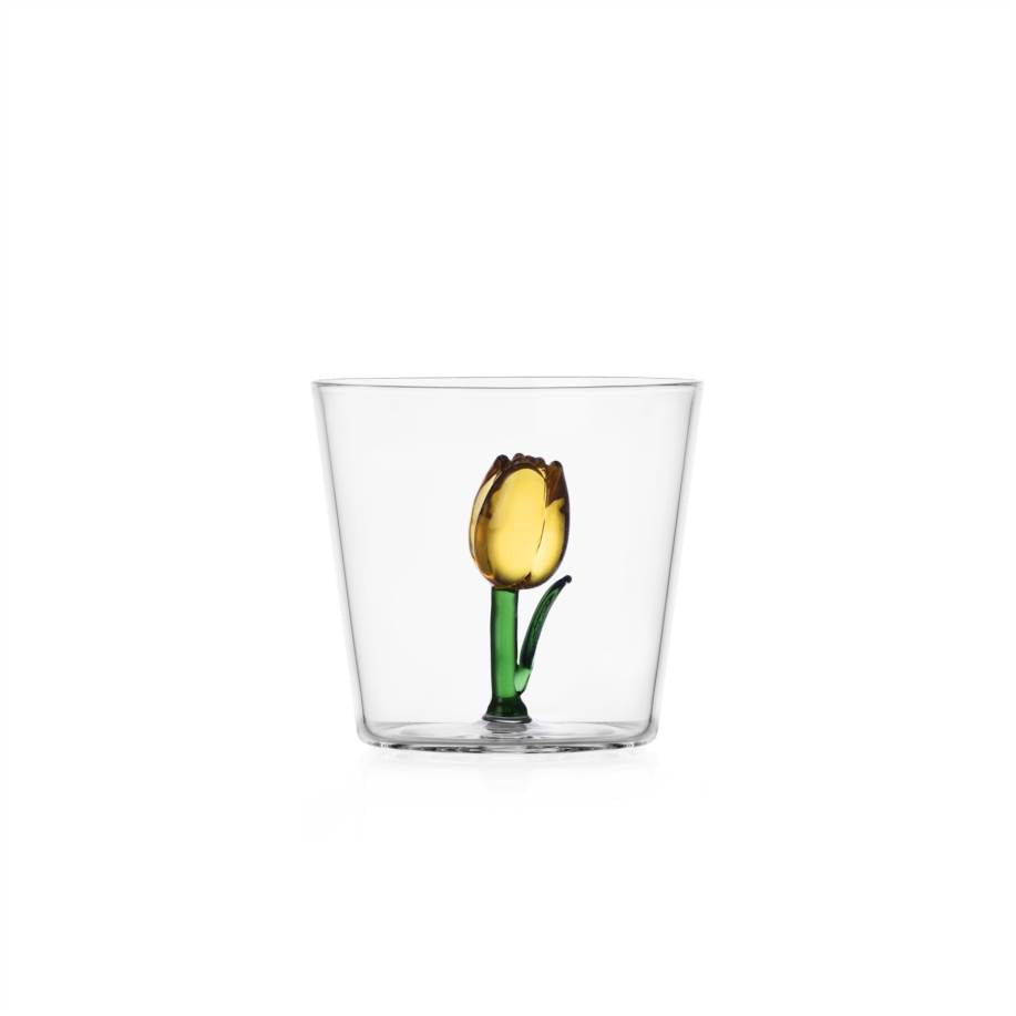 Ichendorf - Bicchiere Tumbler con Tulipano Giallo