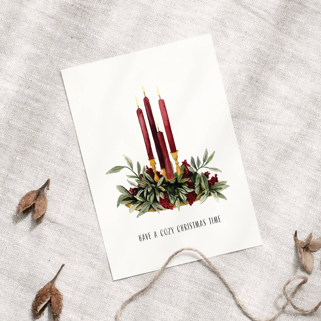 Leo La Douce - Cartolina "Have A Cozy Christmas Time"
