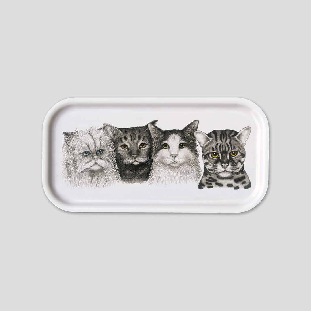 Charlotte Nicolin - Vassoio Lungo Large "Gatti"