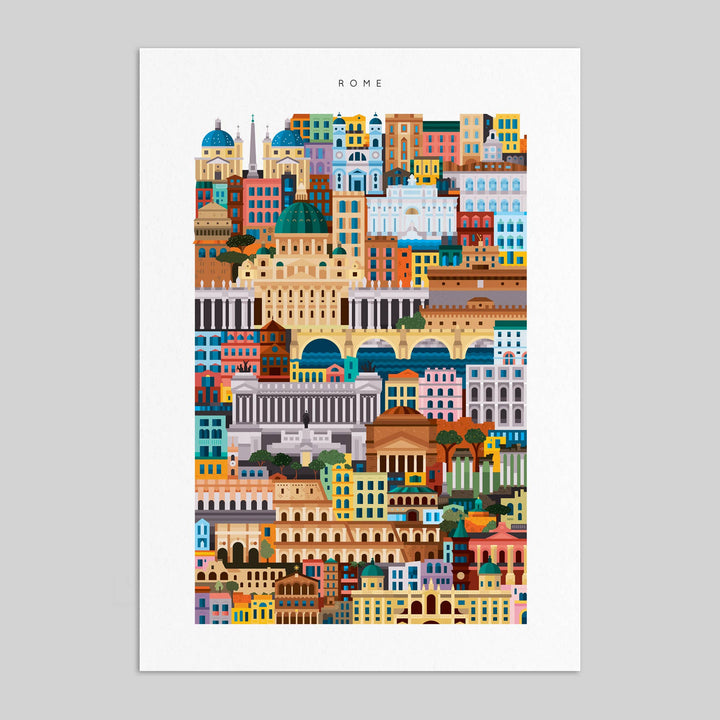 The City Works - Poster Roma A3