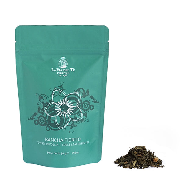 La Via del Tè - Tè Verde Bancha Fiorito Sfuso in Doypack 50g