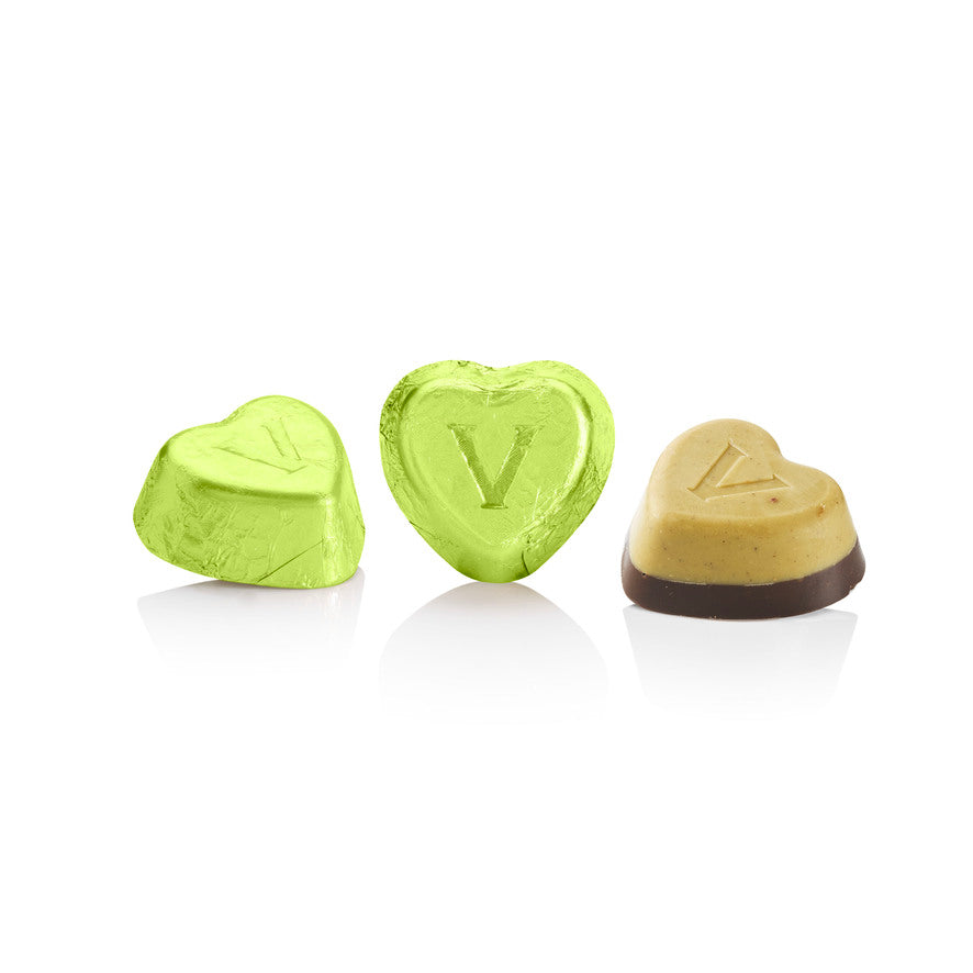 Venchi -  Cuoricini Valentines Pistacchio e Fondente Sfusi 100g