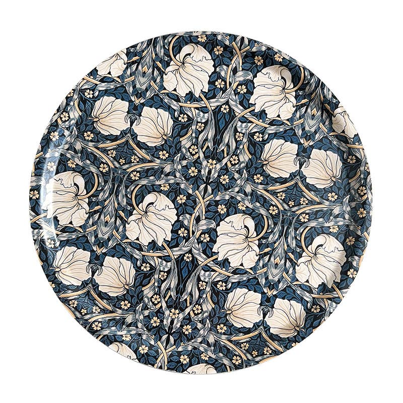 Koustrupco - Vassoio Rotondo Blu "Pimpernel" by William Morris