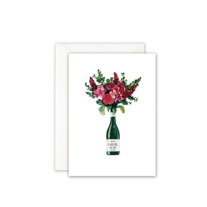 Leo La Douce - Biglietto Di Auguri "Wine Bouquet"