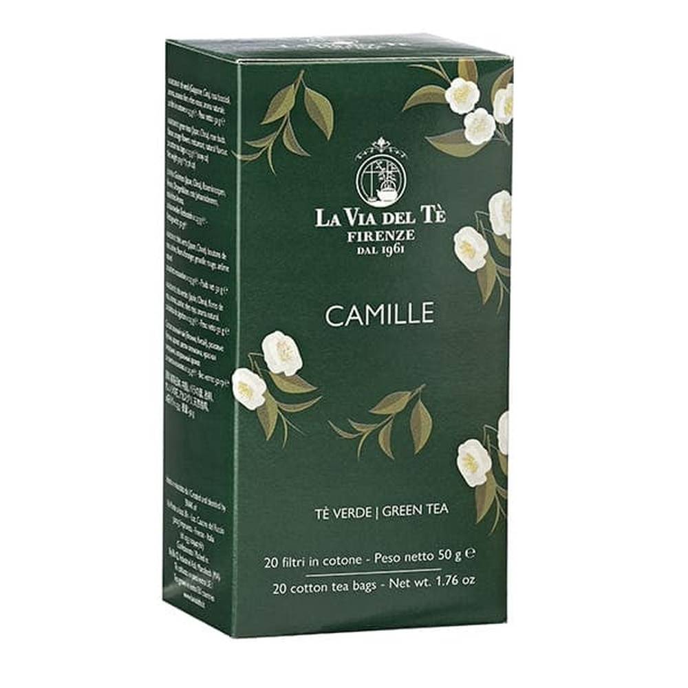 Tè verde con ribes, fiori d'arancio e rosa in filtri La via del Tè
