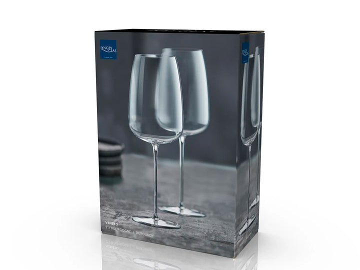 Lyngby Glas - Set 2 Bicchieri Bourgogne in Cristallo - 6.000 Punti Spezia