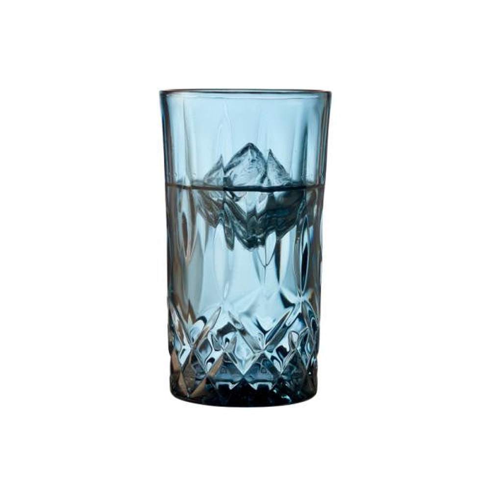 Lyngby Glas - Set di Bicchieri Highball Blu