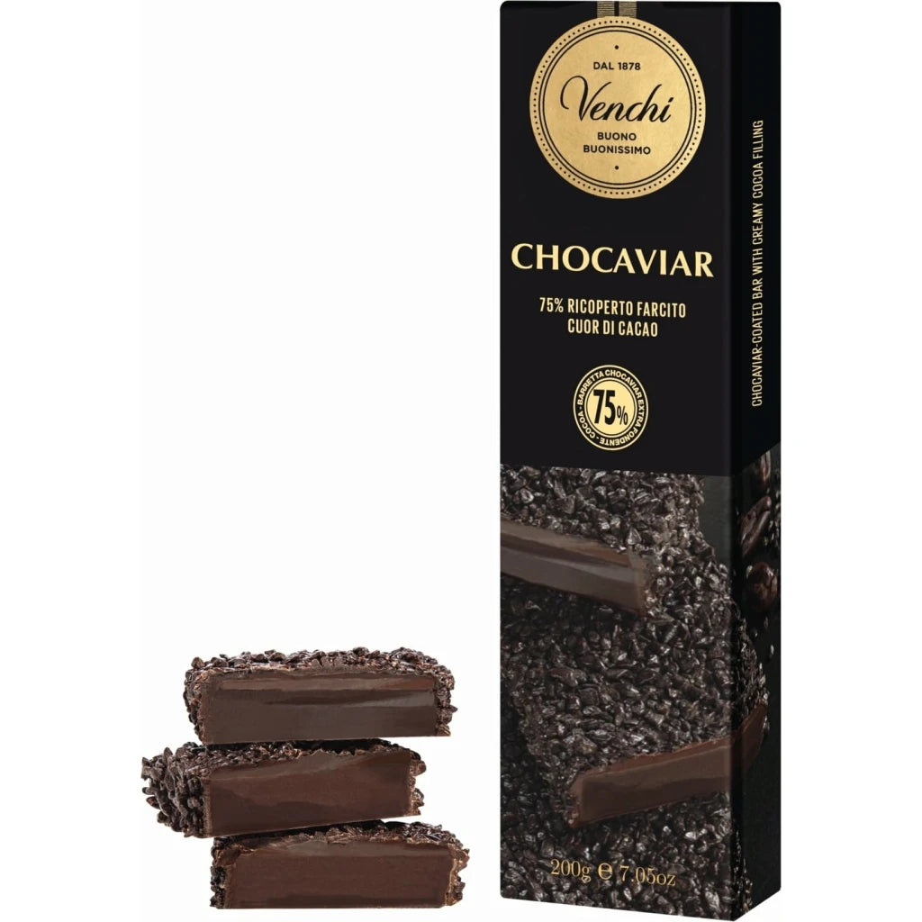 Venchi | Stecca Chocoviar | Cioccolato Extra Fondente 75%