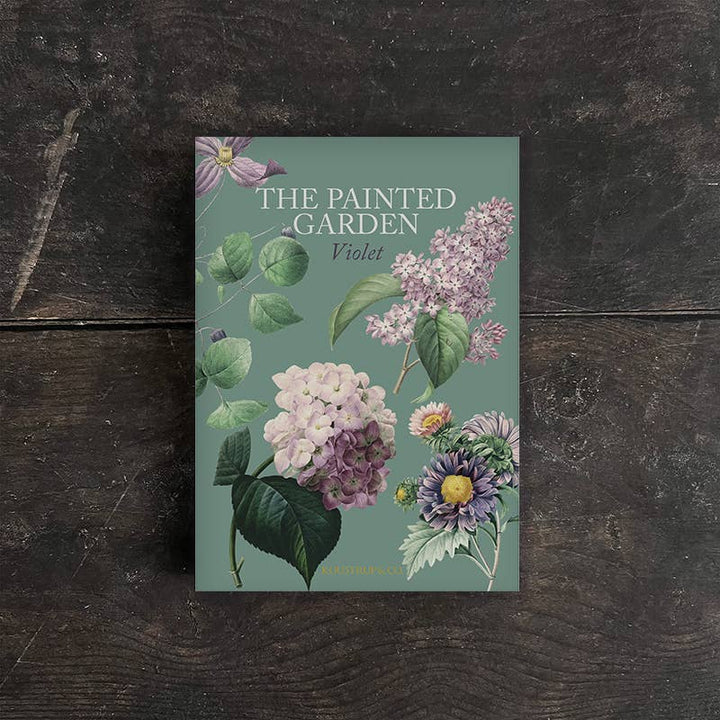 Koustrupco - Set di 8 Cartoline con Busta "La Violetta Del Giardino Dipinto"