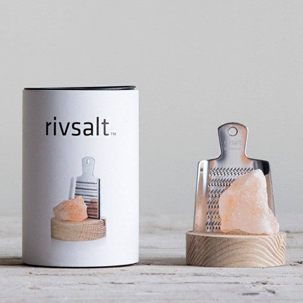 Rivsalt | Cristallo di Sale Rosa con Grattugia