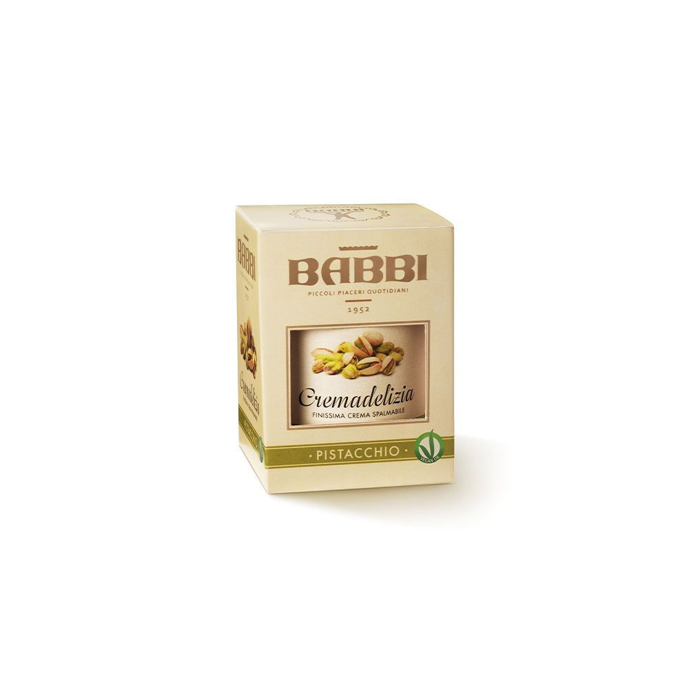 Crema delizia al pistacchio di Babbi, senza lattosio e senza glustine