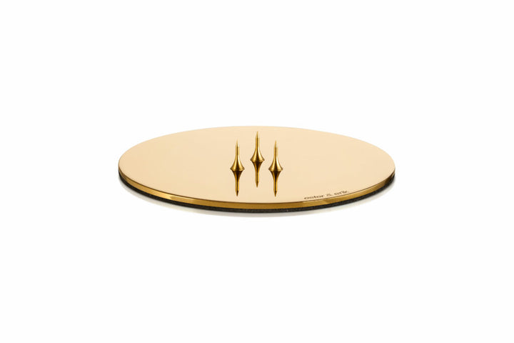 Ester &amp; Erik - Portacandele Piatto Oro Lucido 1pz 9cm