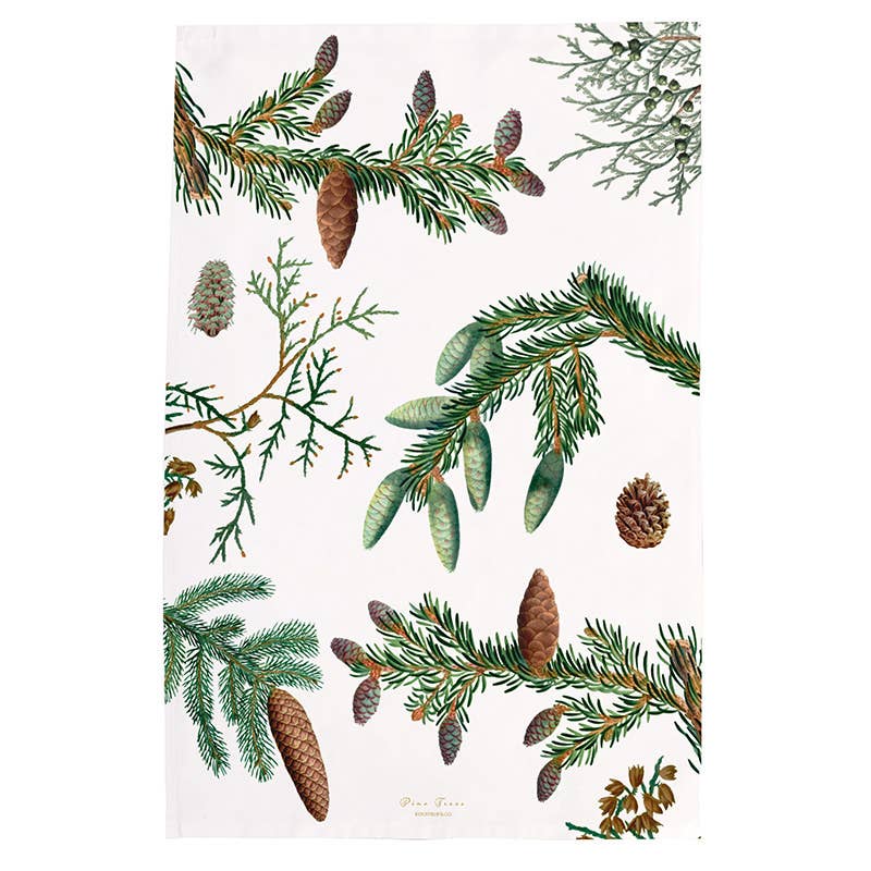 Koustrupco - Strofinaccio Pini in Cotone 100% Organico