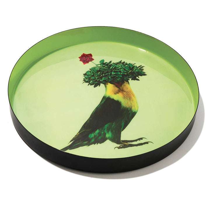 Gangzaï Design - Vassoio Rotondo In Ferro "Romeo" 33cm