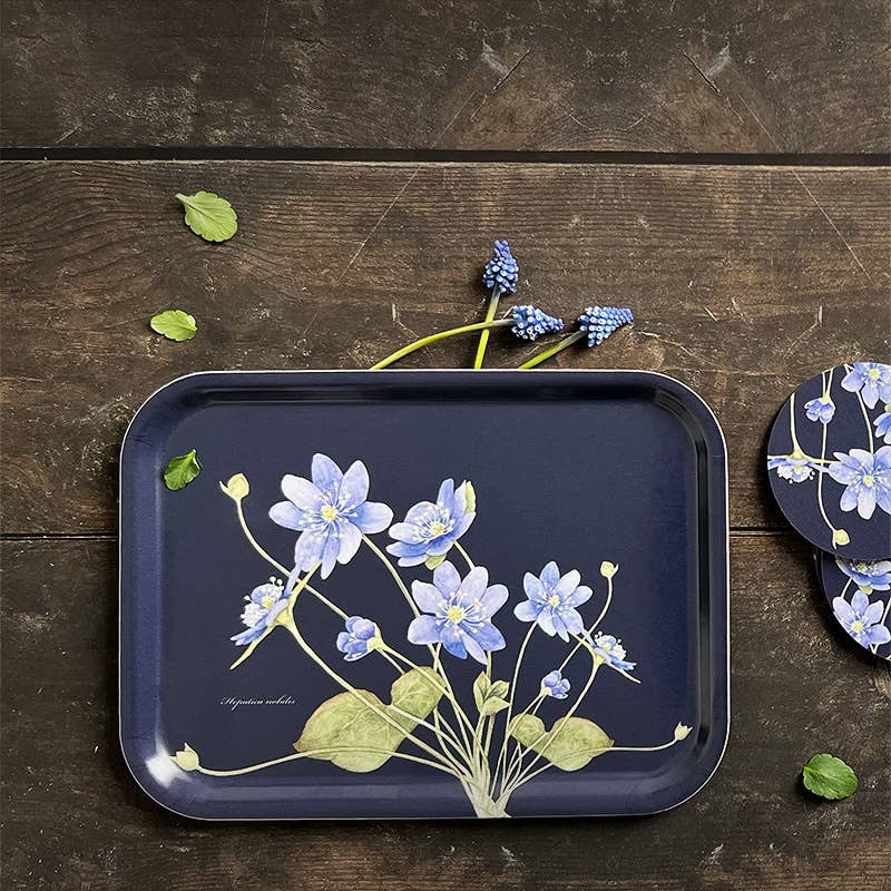 Koustrupco - Vassoio Rettangolare Anemoni Blu