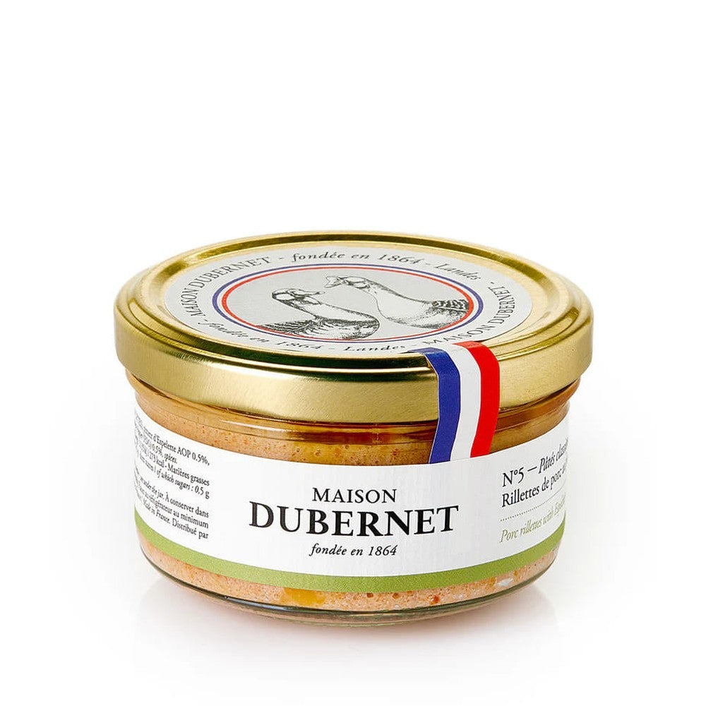 Maison Dubernet Rillettes di Maiale al Peperoncino d'Espelette