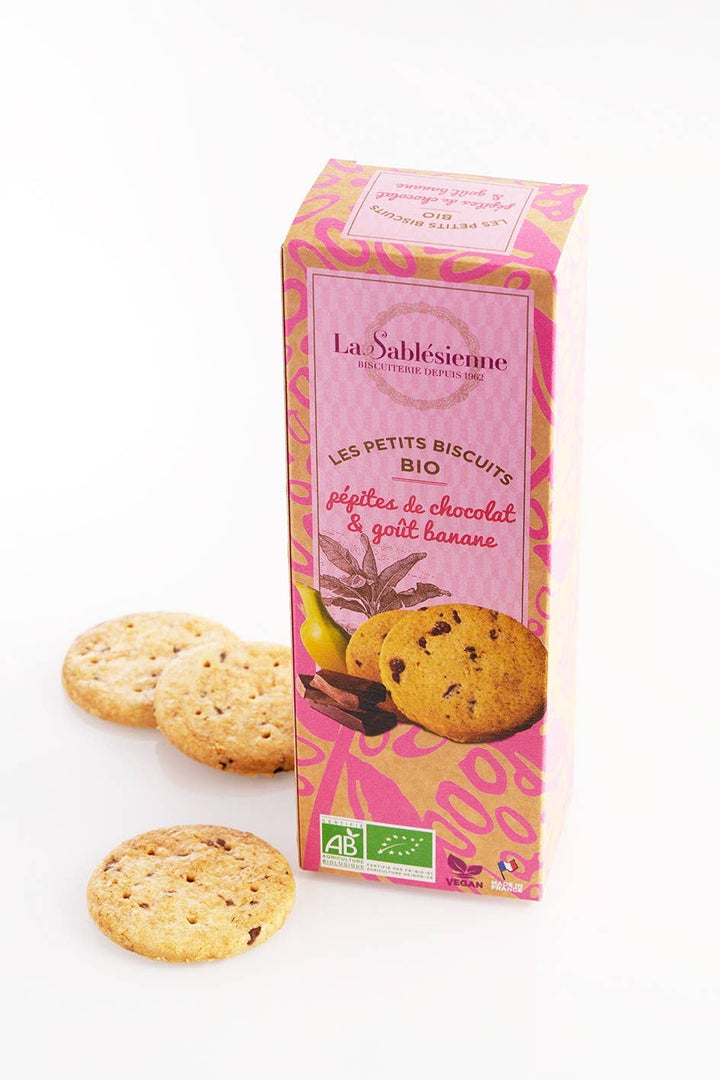 La Sablesienne - Sablè Vegani al Farro con Banana e Cioccolato BIO