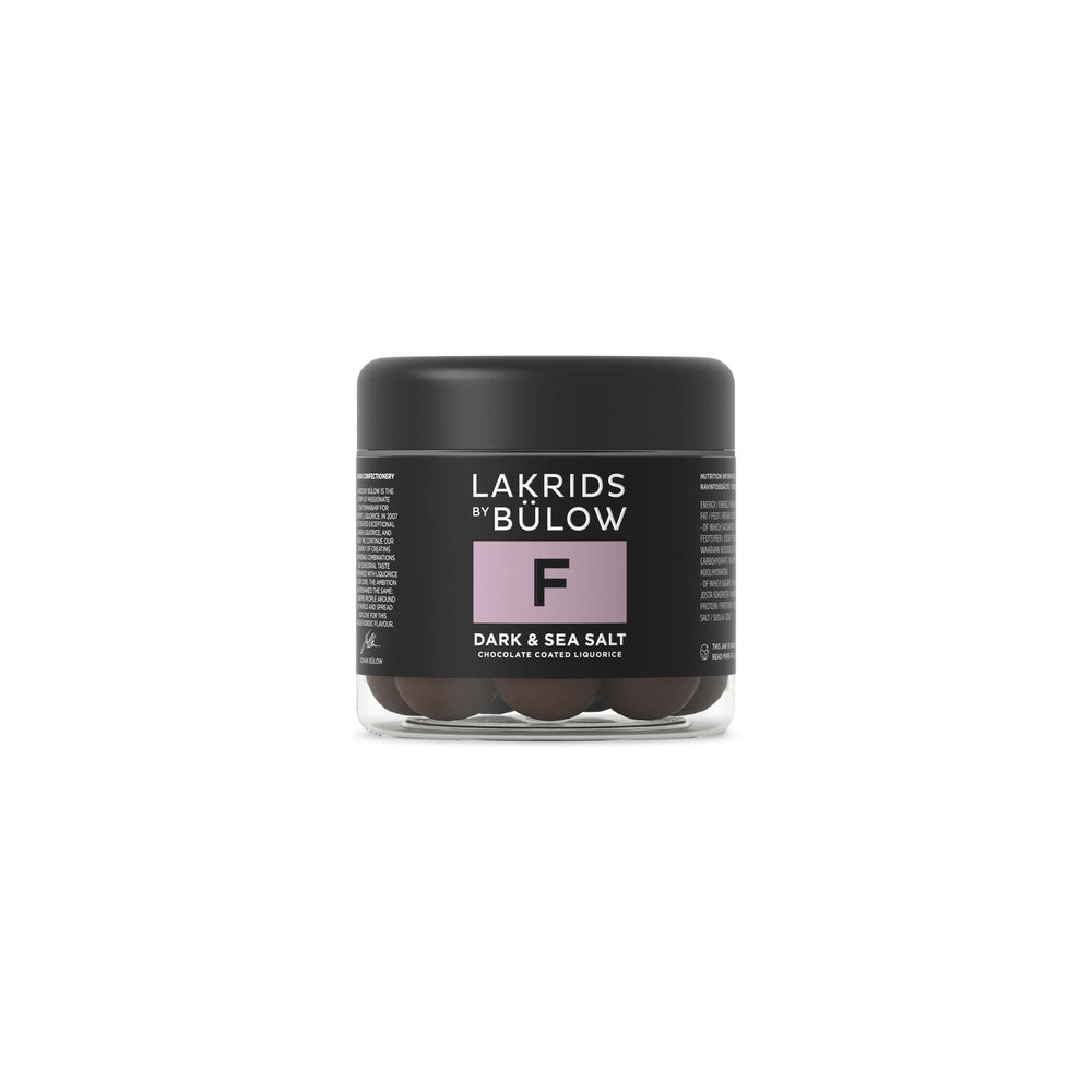 Lakrids F - Cioccolato Dark e Sale 125g