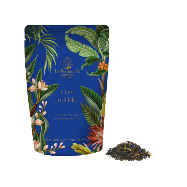 La Via del Tè - Tè verde in foglia Oasi nel Blu Sfuso Doypack 50g