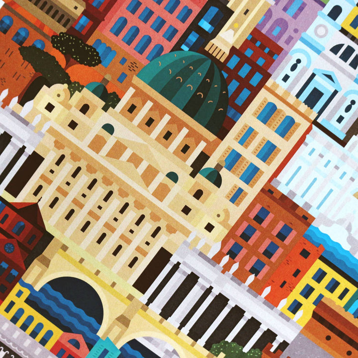 The City Works - Poster Roma A3