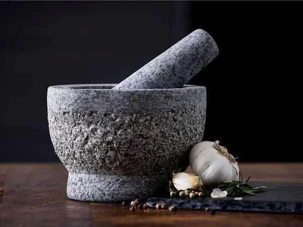 Funktion - Mortaio in Granito Grigio Chiaro