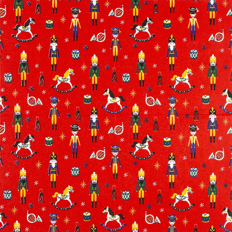 Home Fashion - Tovaglioli Natalizi in Carta "Schiaccianoci"