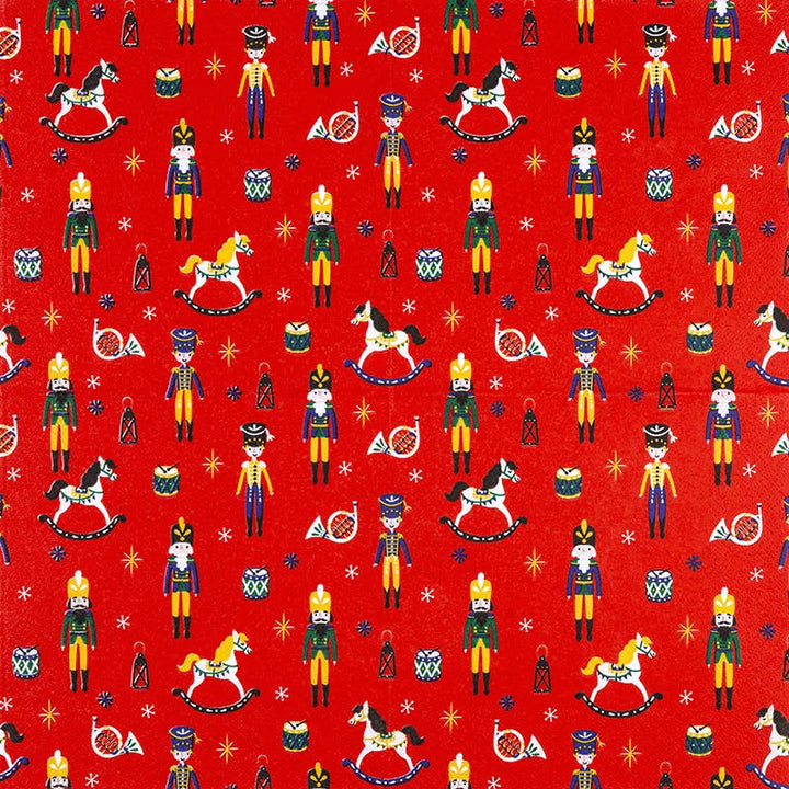 Home Fashion - Tovaglioli Natalizi in Carta "Schiaccianoci"