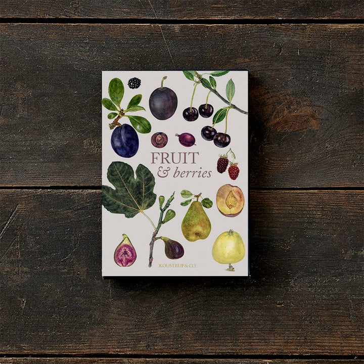 Koustrupco - Set 8 Biglietti d'Auguri Rettangolari Frutta