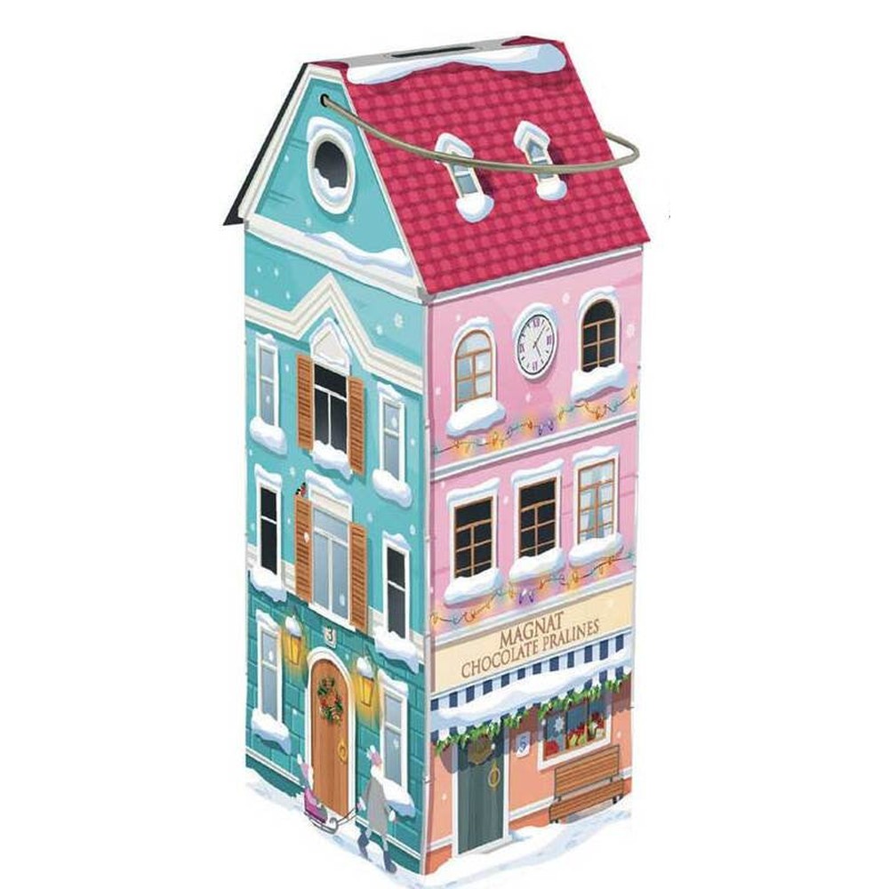 Lanterna di Natale con Gelatine di Frutta ricoperte di Cioccolato